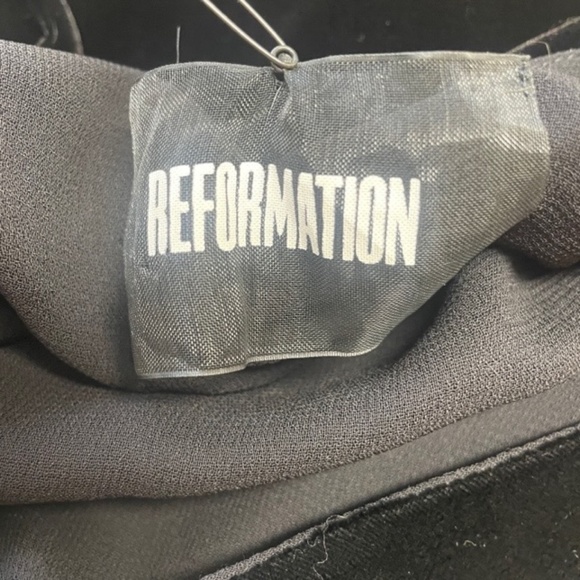 NWT $198 Reformation Velvet Marlee Mini Dress - Picture 7 of 10